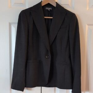 Ann Taylor women's Charcoal wool Blazer high quality hand stitched 6P